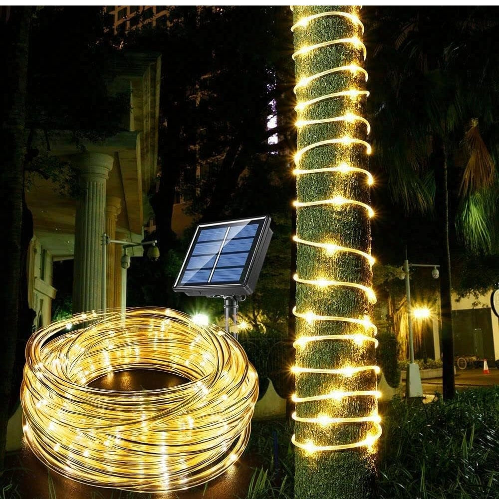 Solar Rope Lights Solar Powered String Lights 40 FT 120 LED's 8 Modes